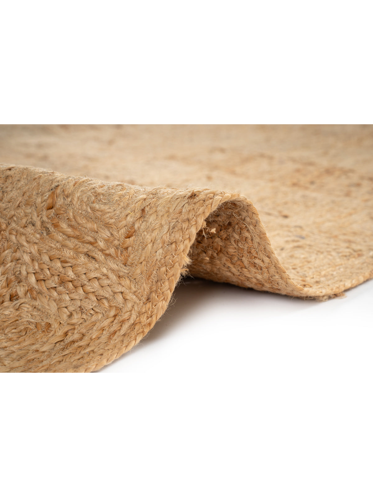 Windsor checkered Jute rug-Natural