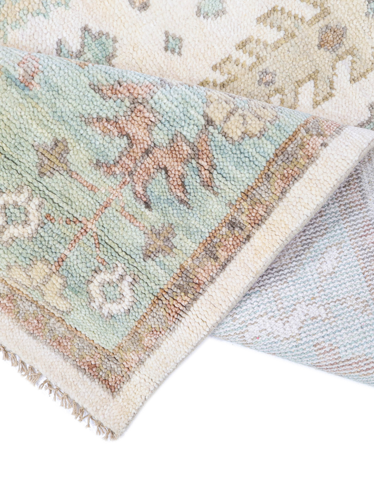 Persian Garden Wool Rug - Duck Egg & Mint