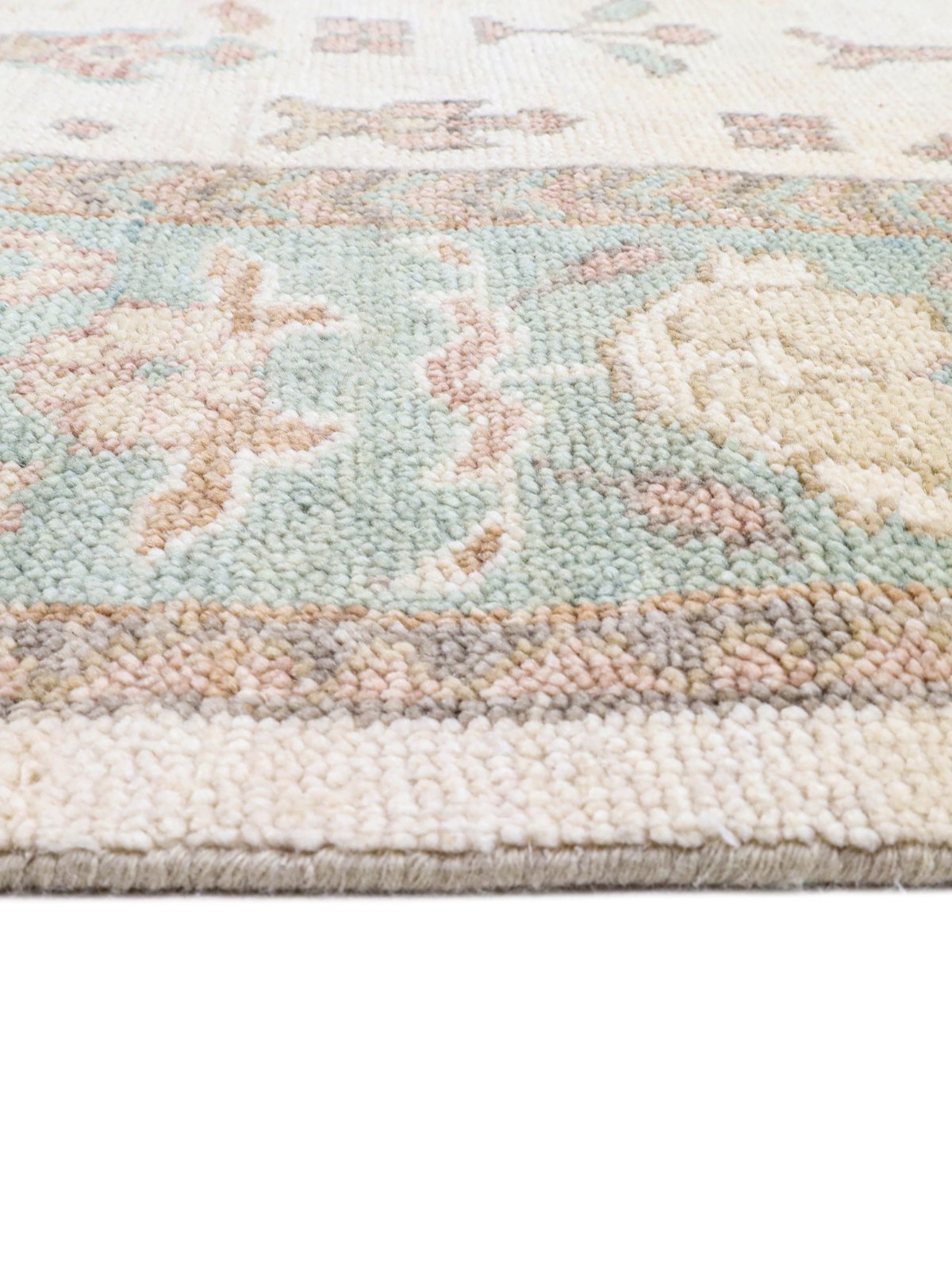 Persian Garden Wool Rug - Duck Egg & Mint