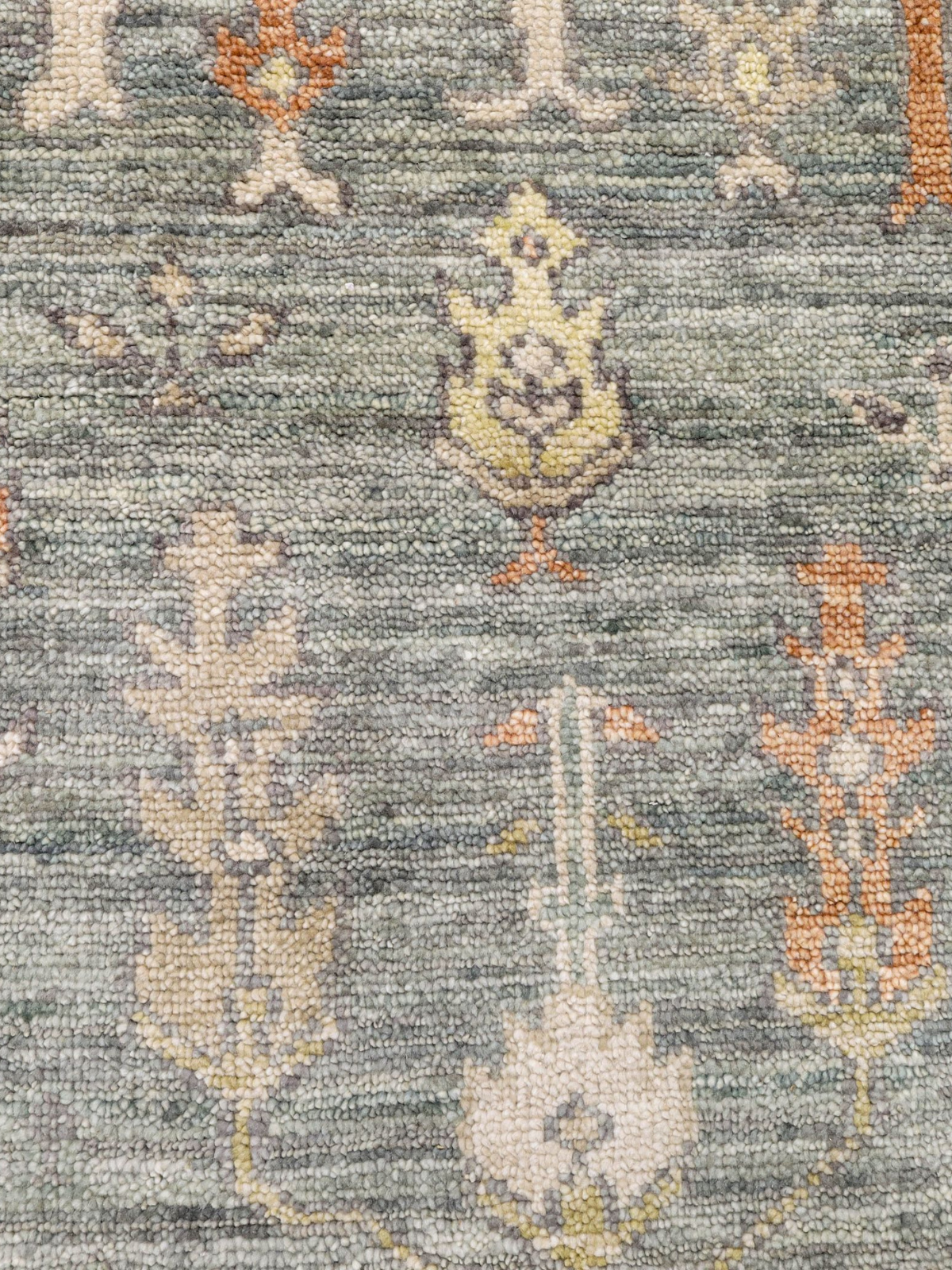 Persian Garden Wool Rug - Steel Blue