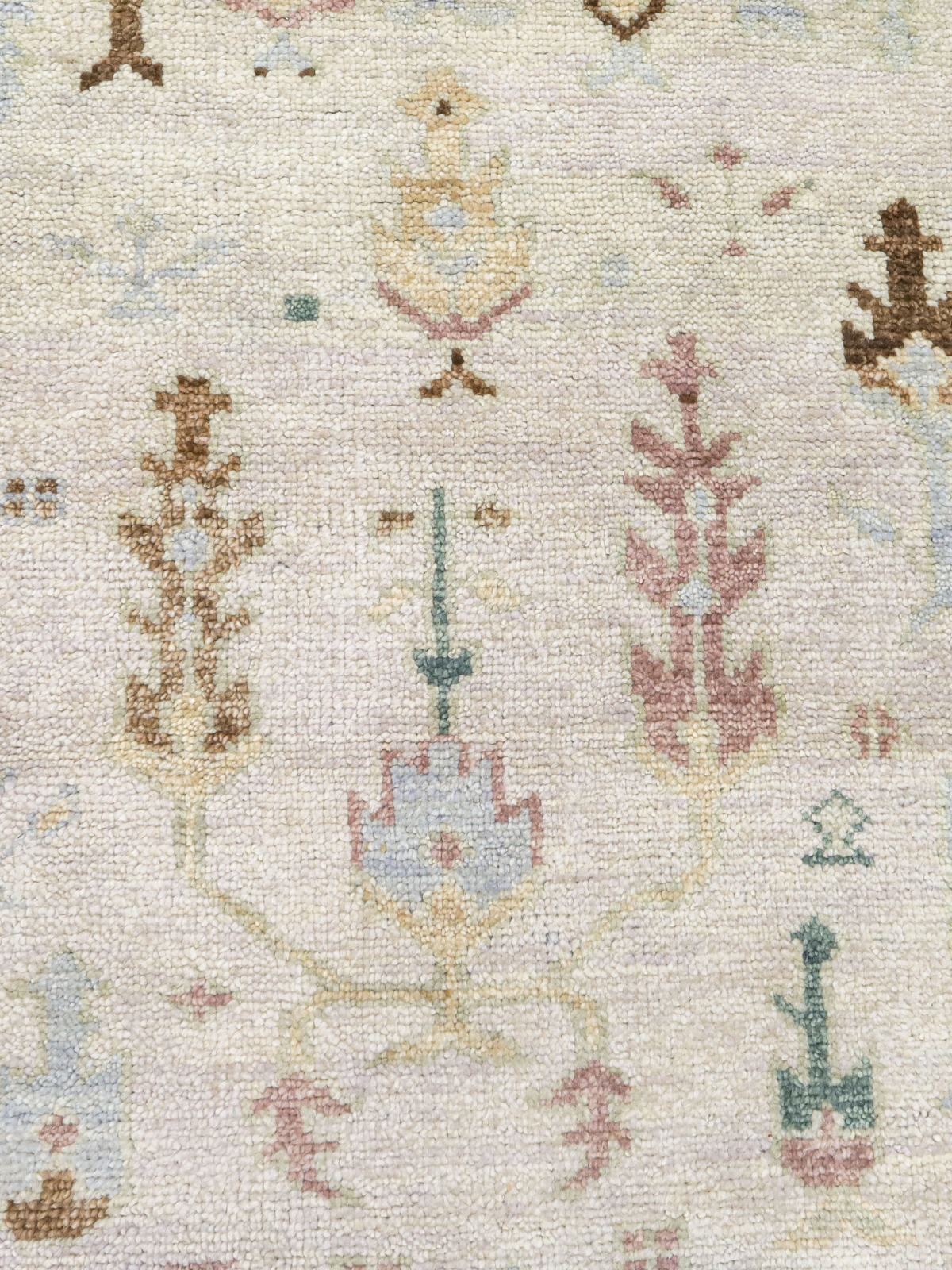 Persian Garden Wool Rug - Ivory & Rose
