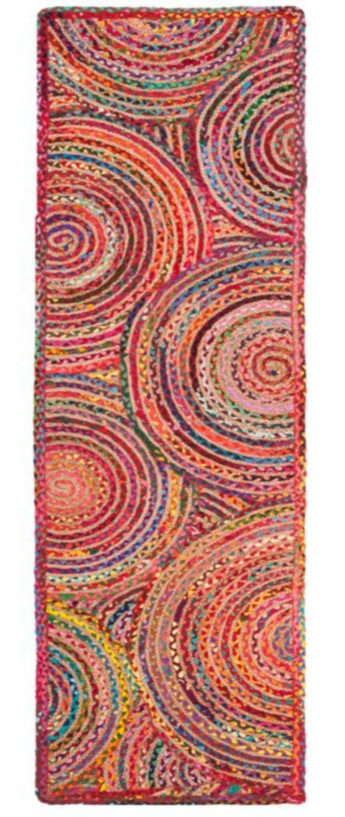 Kinshasha Ellipse Multicoloured Braided Runner_1