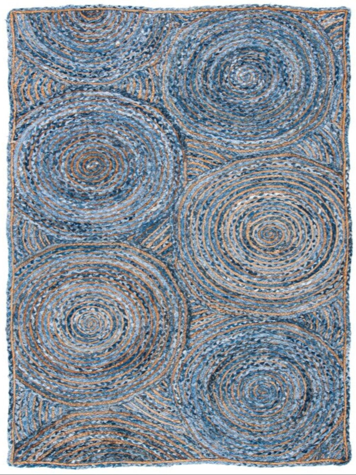 Kinshasha ellipse braided area rug_1