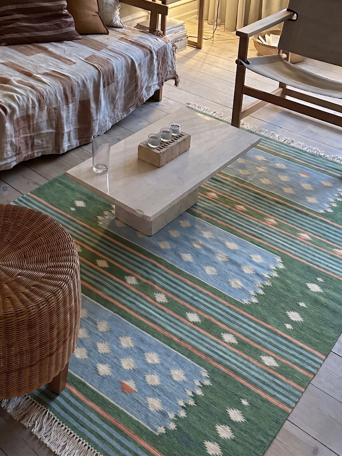 Meadow Mist Dhurrie Rug