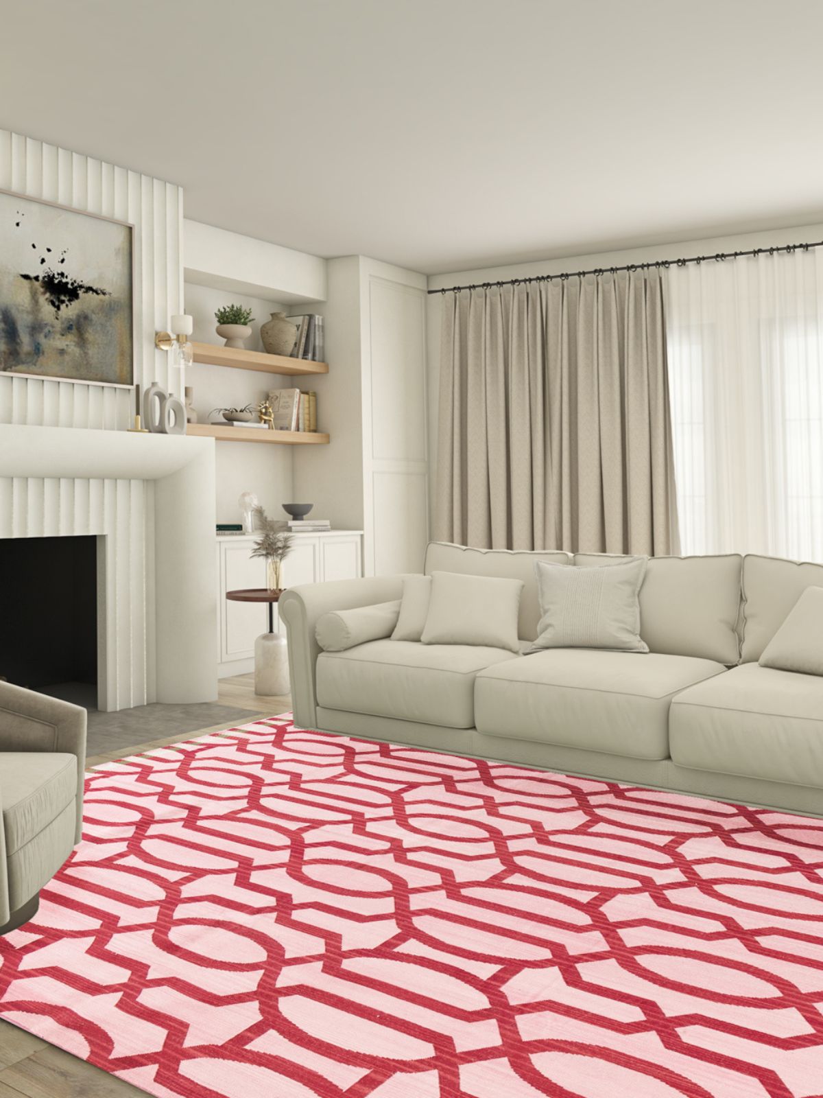 Rosy Maze Crimson Rug_6