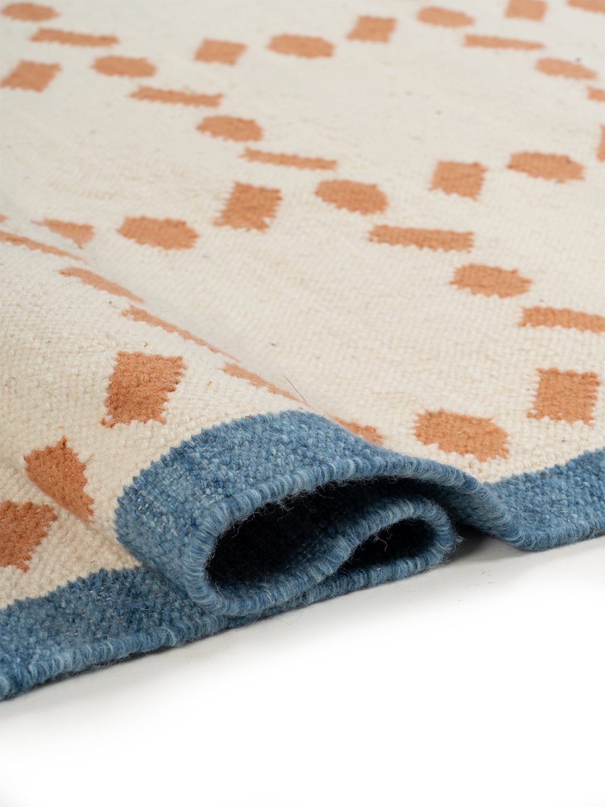 Scandi Dot Grid Flatweave Rug_3