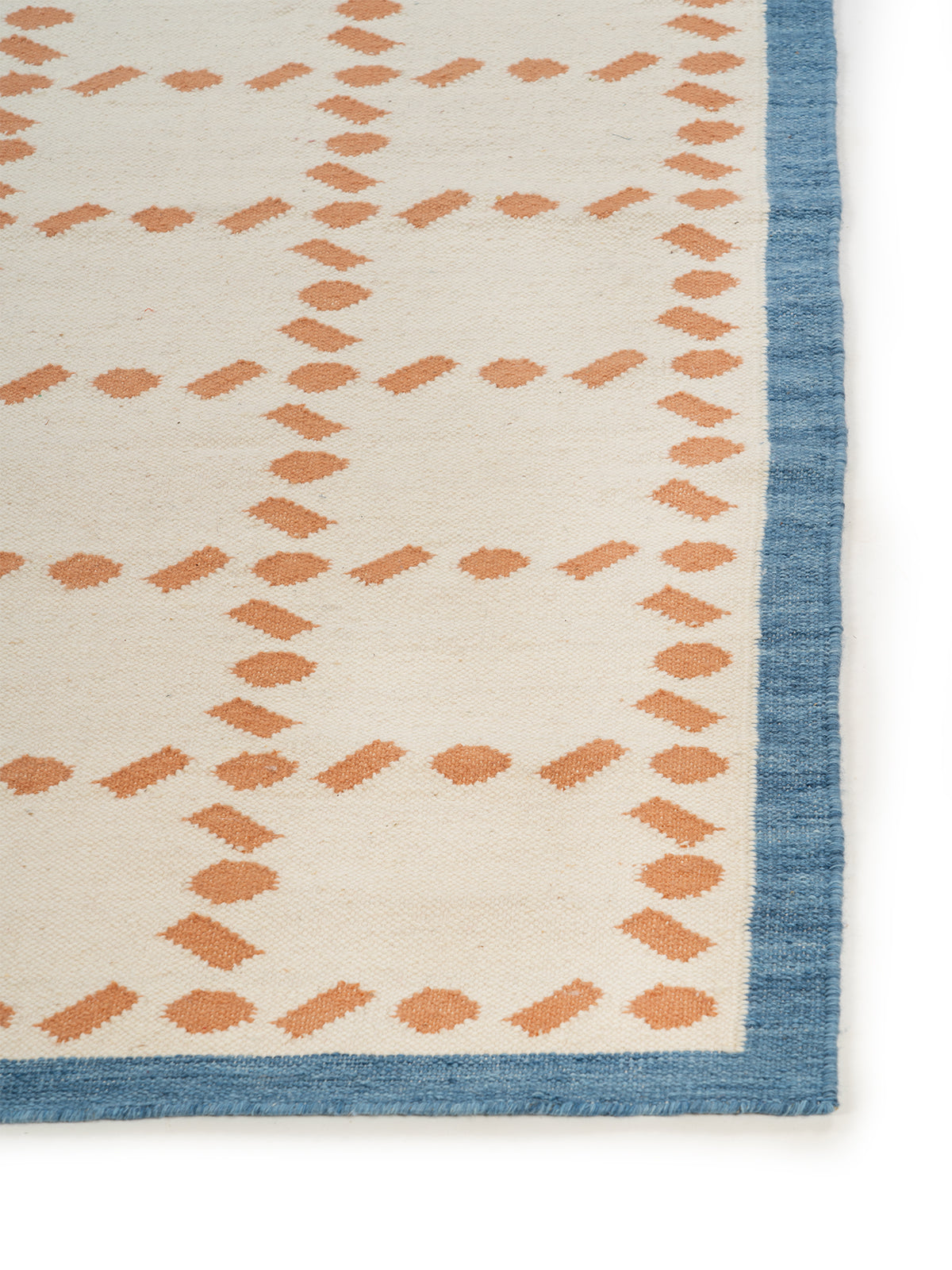 Scandi Dot Grid Flatweave Rug_5