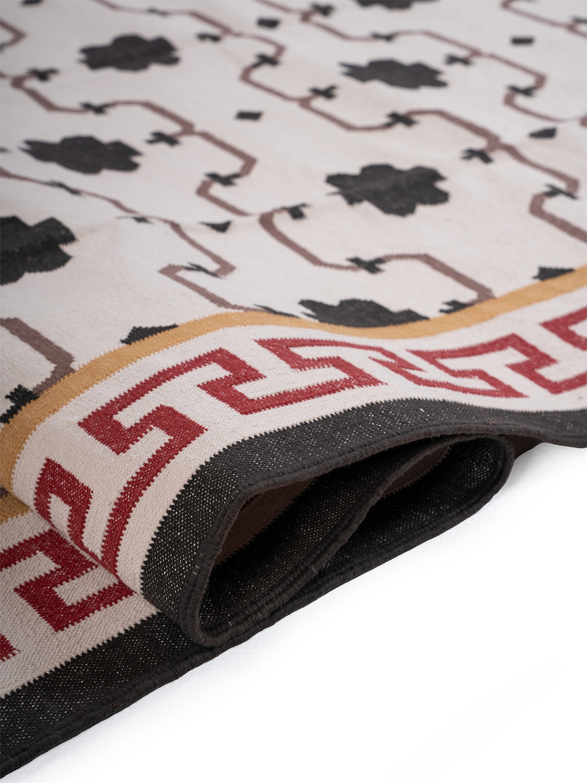 Keyed Rajput Heritage Rug - Scarlet