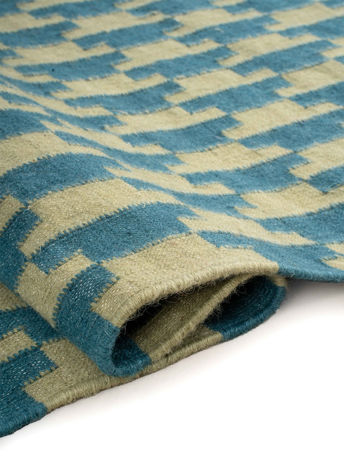 The Woven Lattice Runner - Seafoam