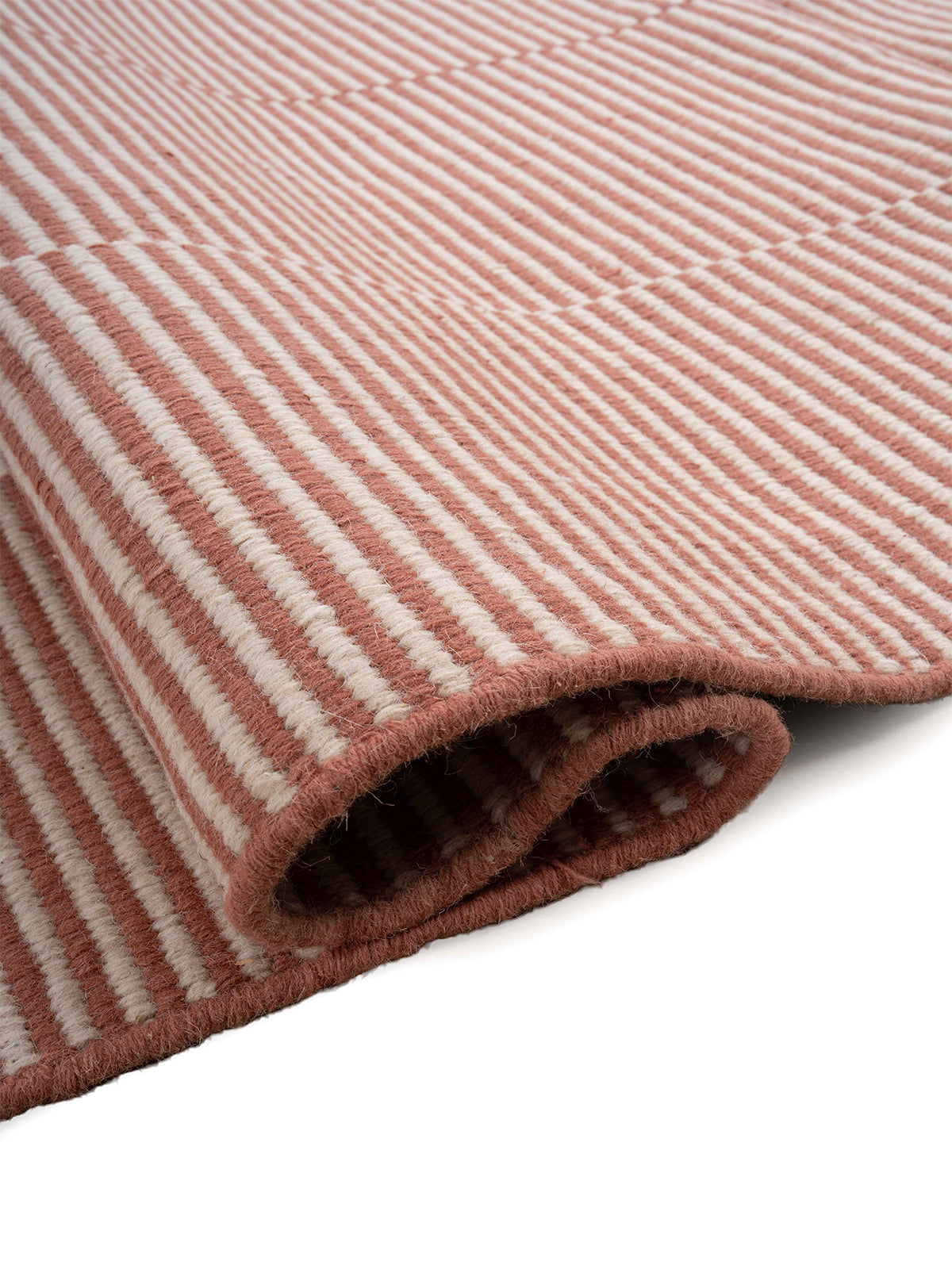Rosewood Line Wool Rug