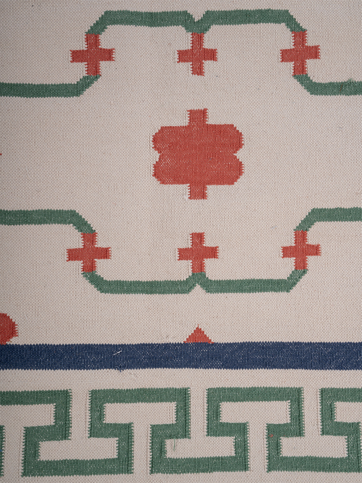 Keyed Rajput Heritage Rug - Navy
