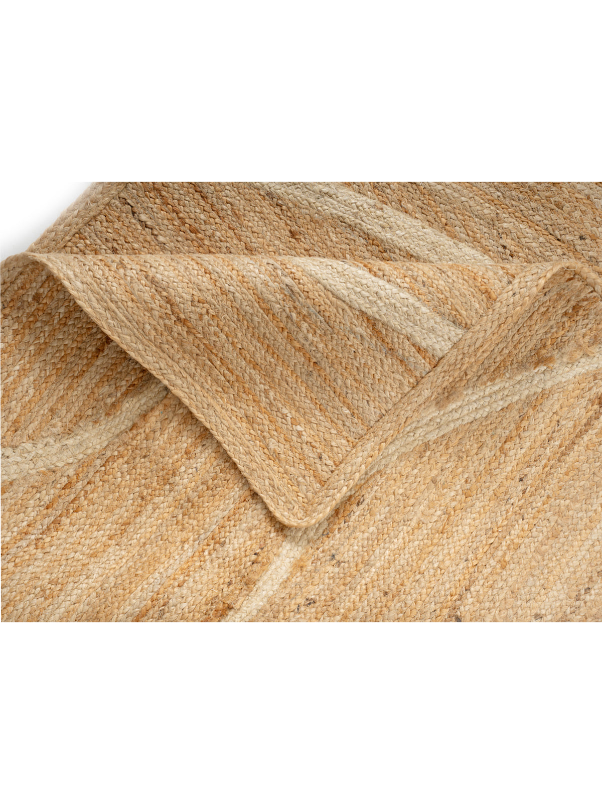 Addis wave jute area jute rug detail of the geometric pattern in jute