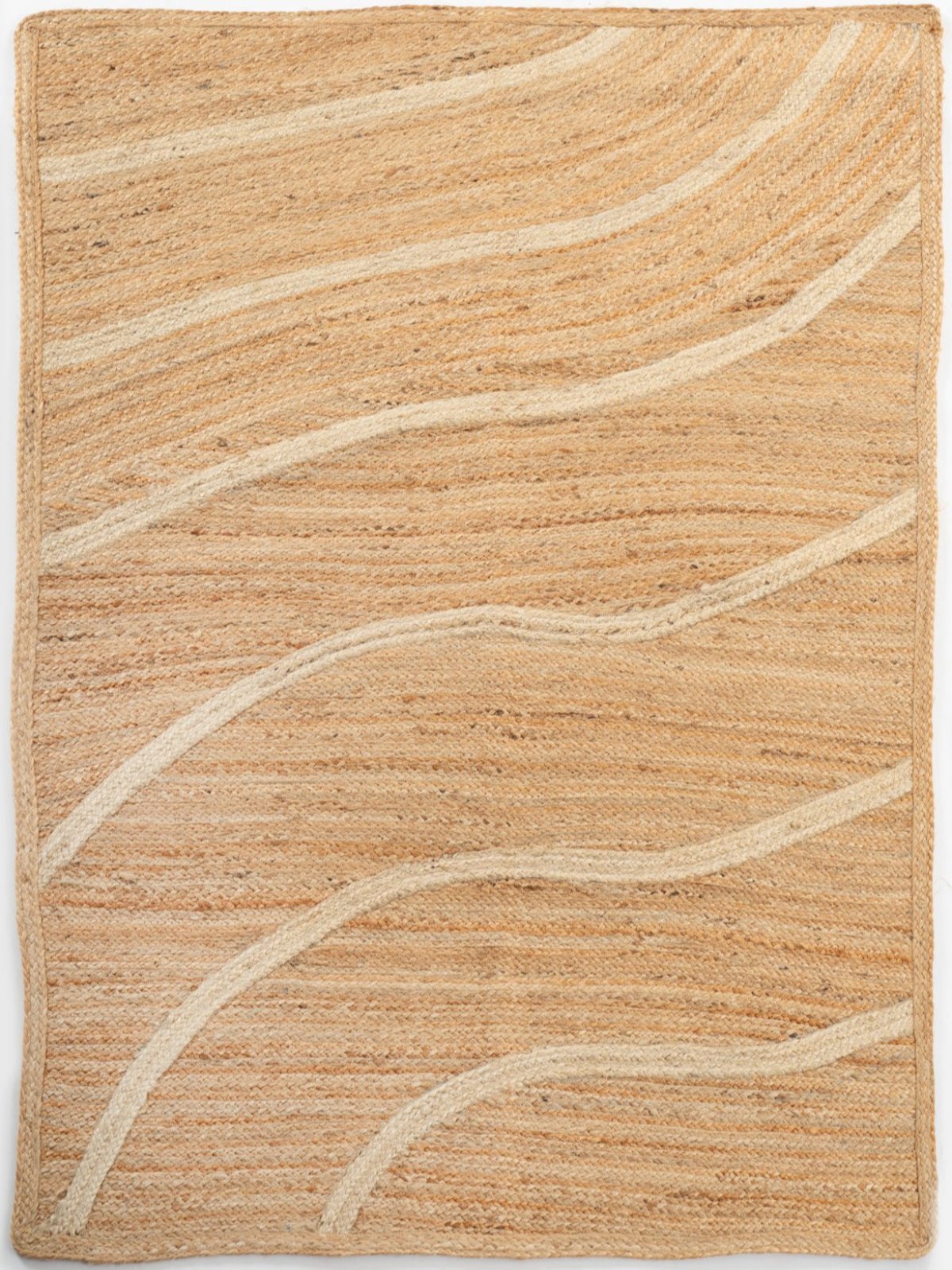 Addis wave jute area jute rug jute rug in neutral tones