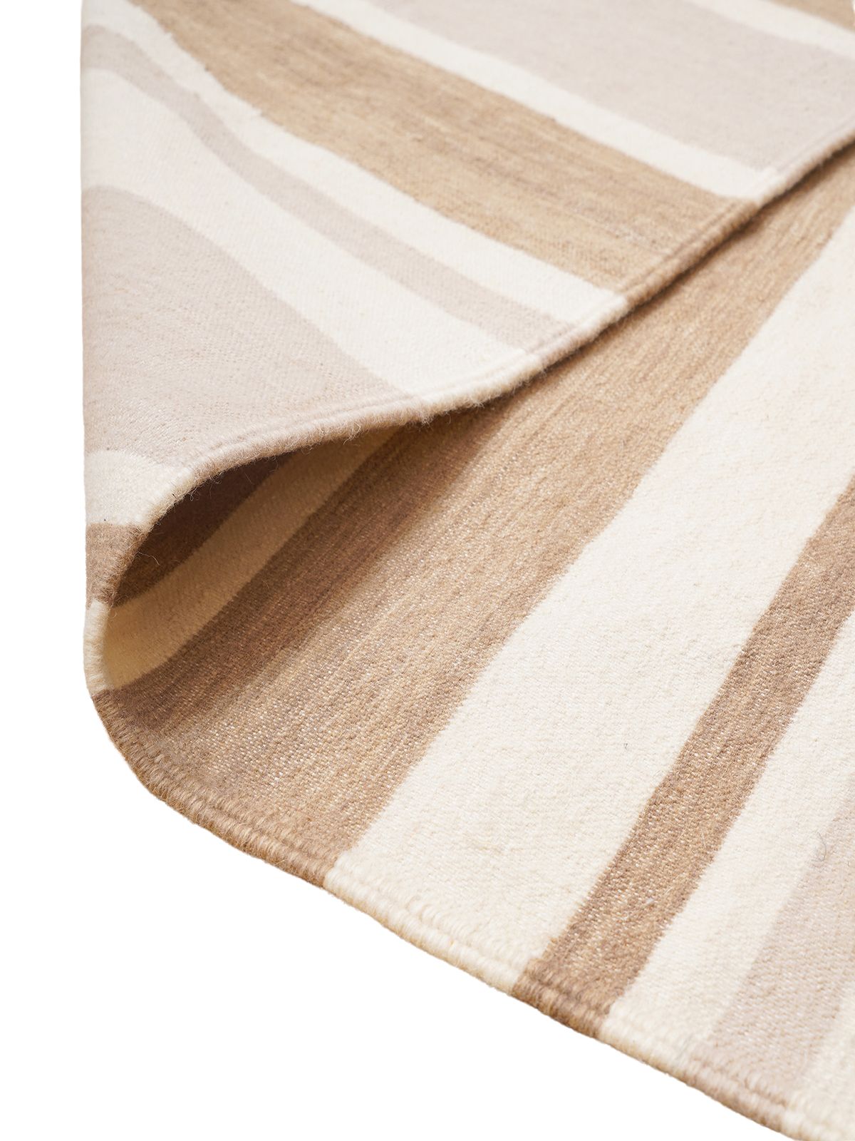 Amber Arpeggio Flatweave Rug - texture detail showing cotton surface