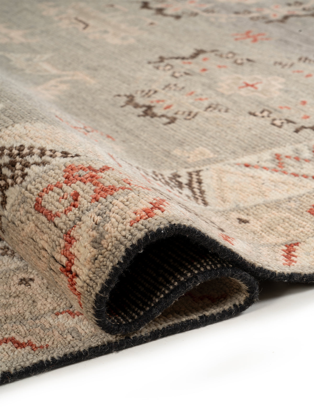 Anatolian Sky Wool Rug - additional product view showing the handspun wool rug