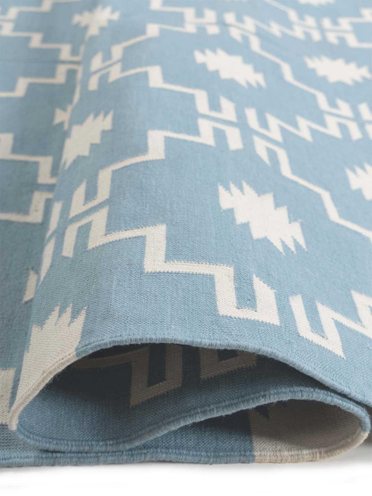 Arctic Echo Rug - additional product view showing the cotton rug