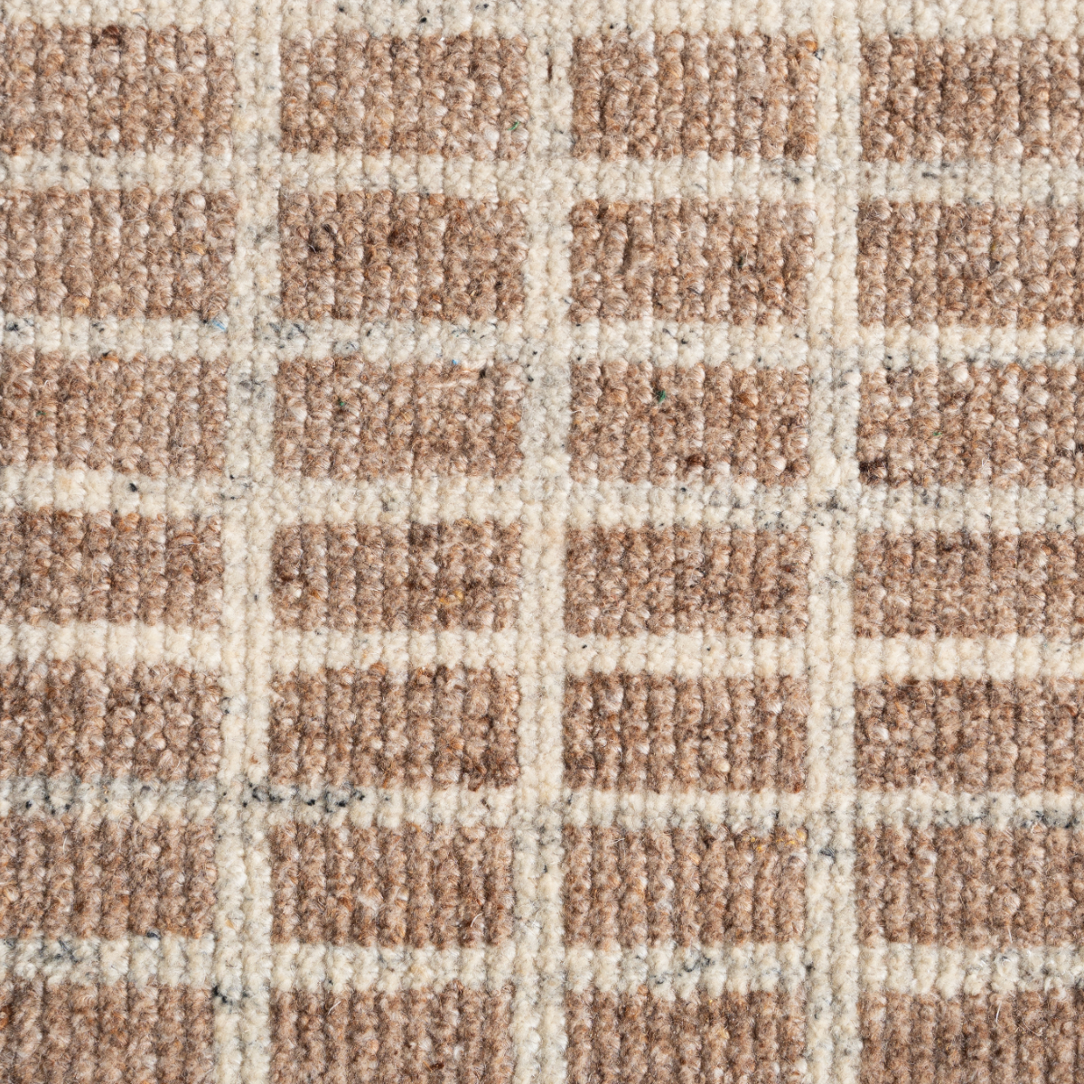 Artisan's Trace : Colonnade wool rug in neutral tones, overhead view