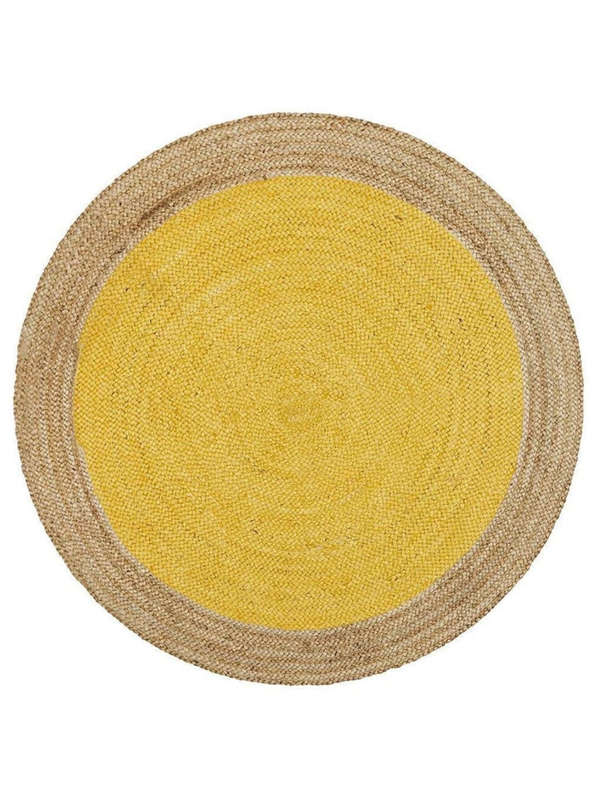 Asmara bordered round rug-Chrome cotton rug in grey tones