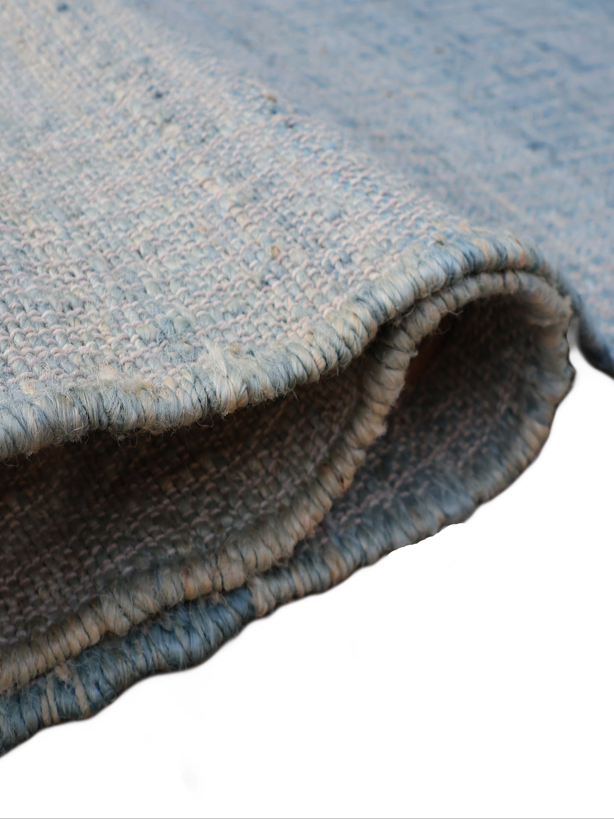 Aurora Cotton Jute Rug-Blue - additional product view showing the cotton-jute rugs