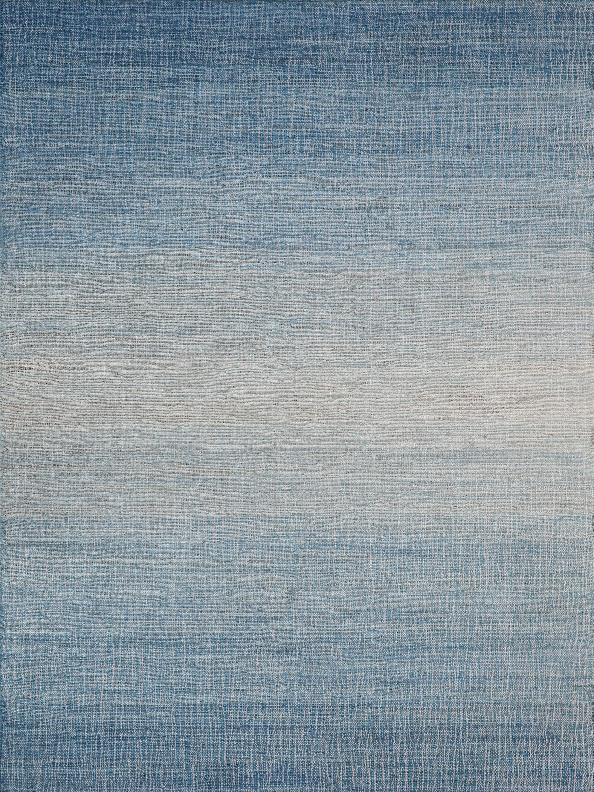 Aurora Cotton Jute Rug-Blue cotton-jute rug product view in blue tones