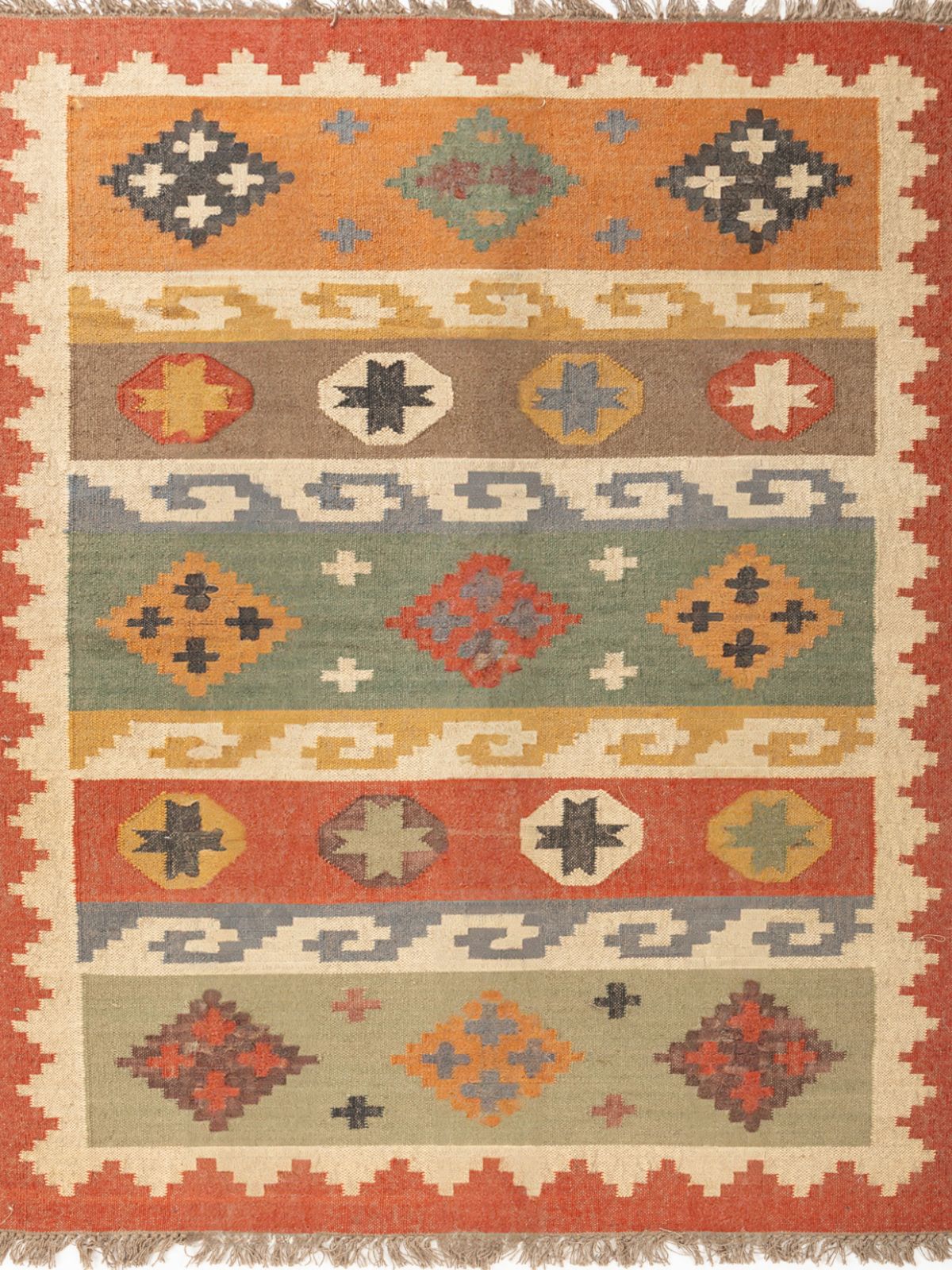 Autumn whisper Kilim Rug cotton rug in Multicoloured tones