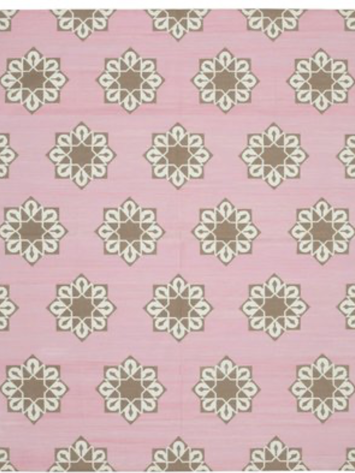 Blush Bloom Flatweave Rug- Pink cotton rug in pink tones