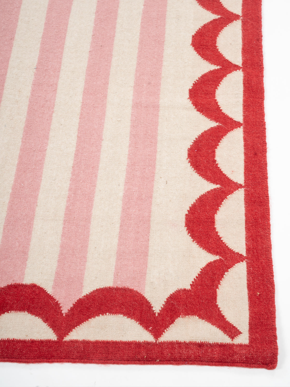 Carousel Stripe Wool Rug - additional product view showing the wool rug