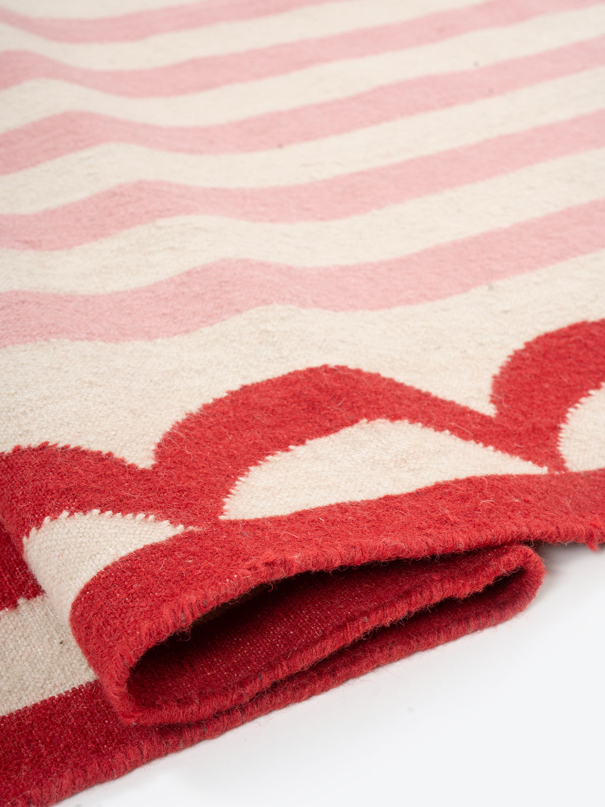 Carousel Stripe Wool Rug - additional product view showing the wool rug