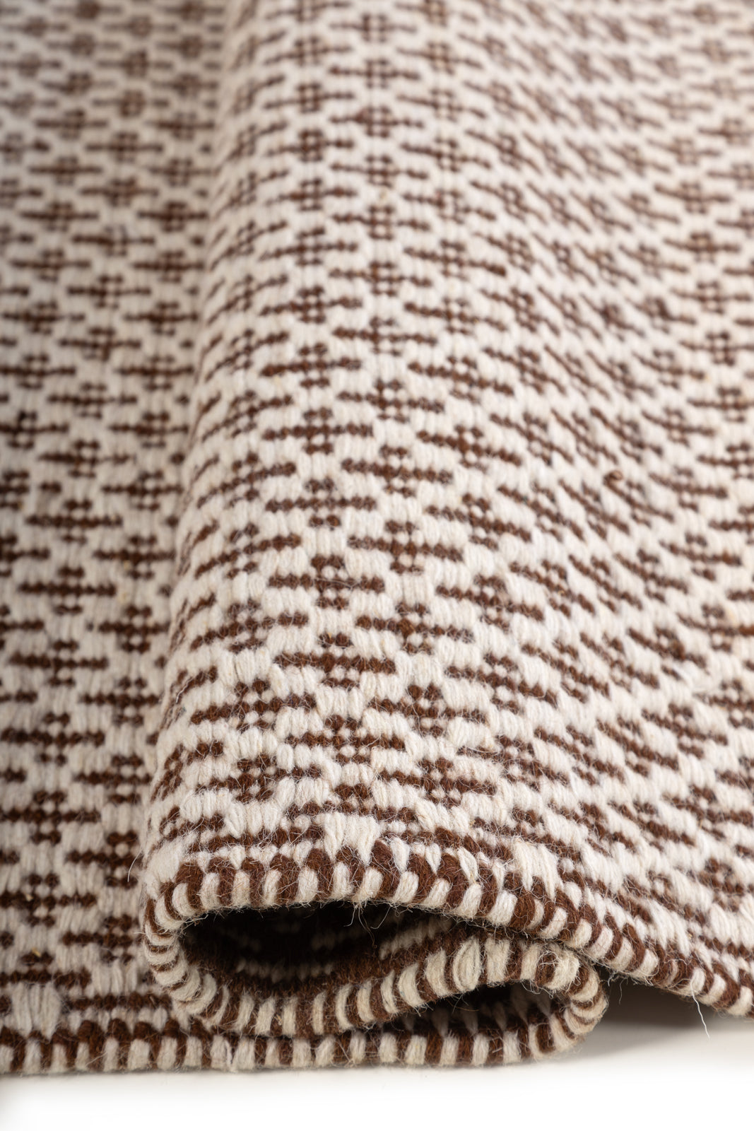 Cedarhue Flatweave - texture detail showing wool surface