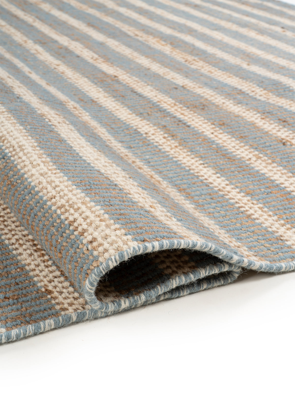 Charcoal Geometric Handloom Rug - additional product view showing the wool rug