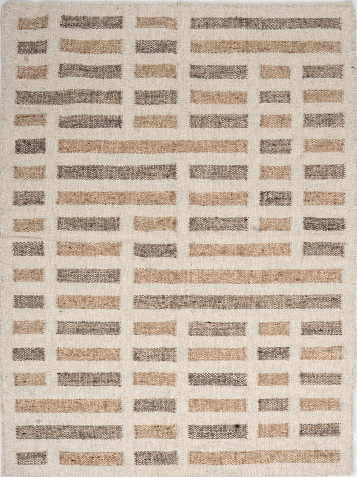 Cobblestone Path Wool Rug wool rug in grey tones