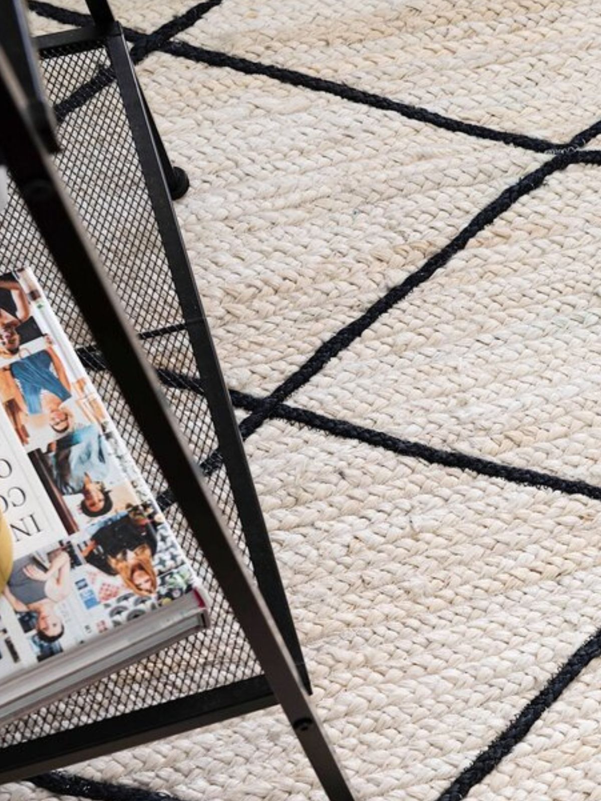 Dodoma Braided Runner detail showing edge binding and cotton finishing of the runner