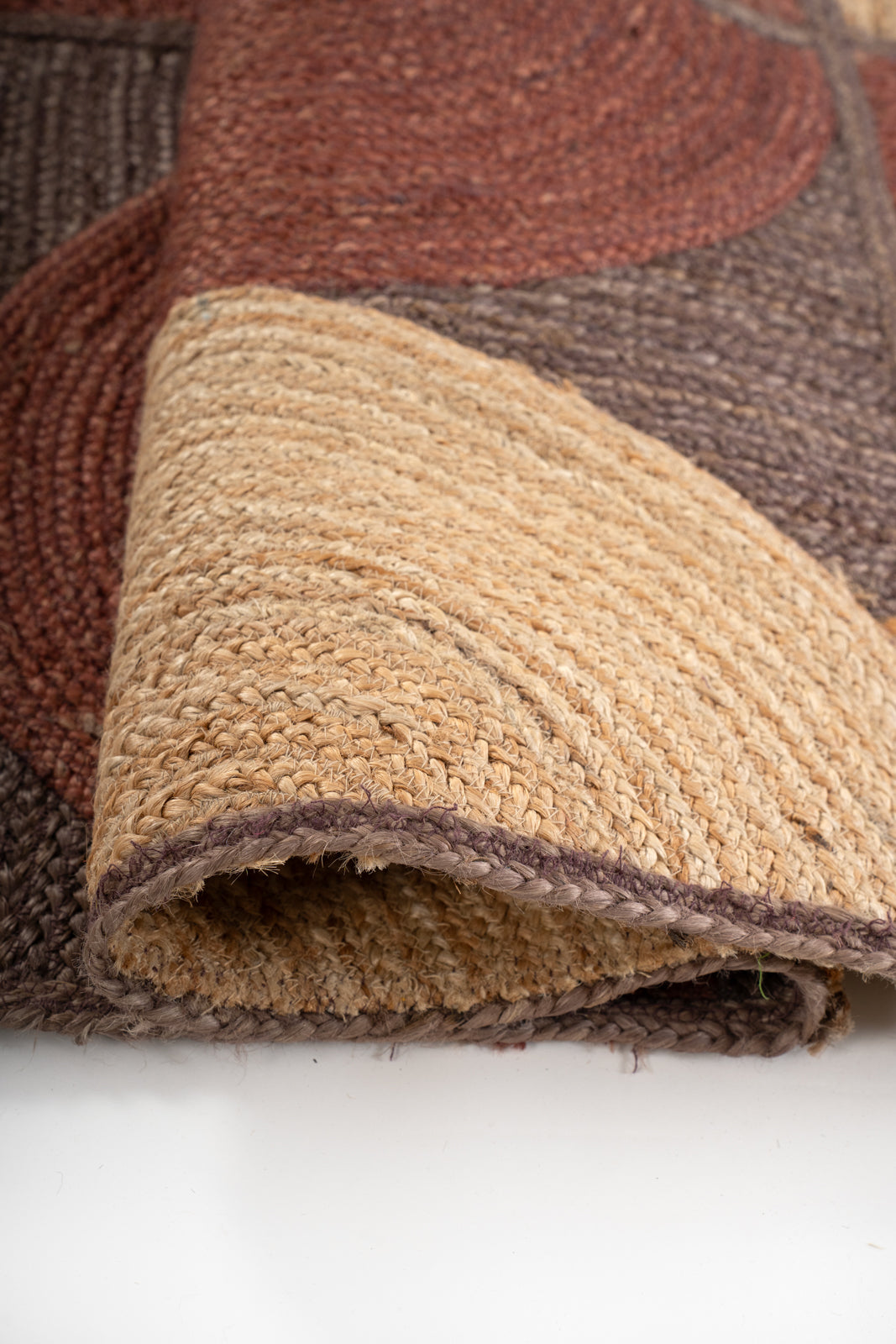 Dowa Geometric Braided Rug - additional product view showing the cotton rug