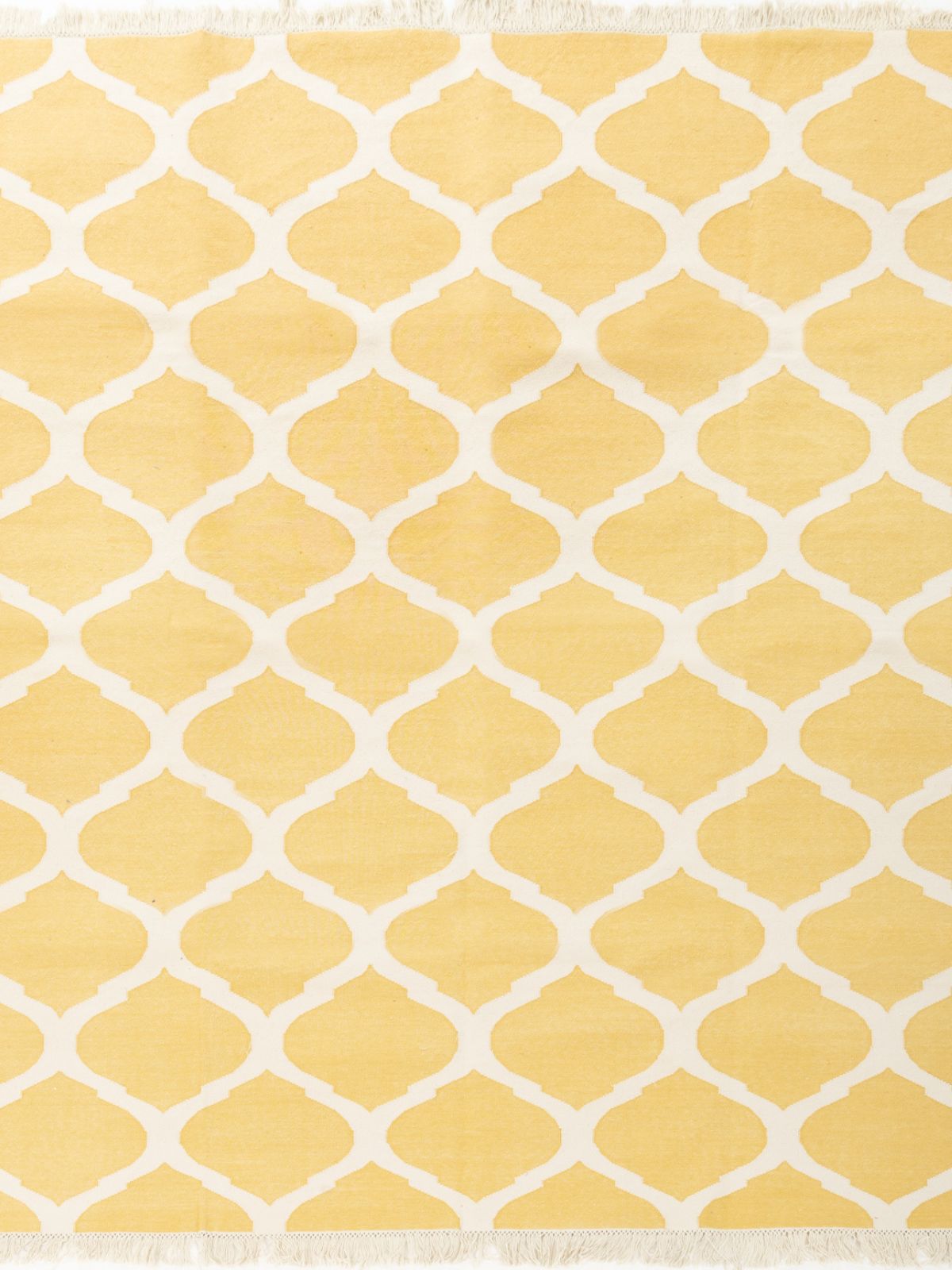 Dream Ogee Rug-Yellow wool rug in yellow tones