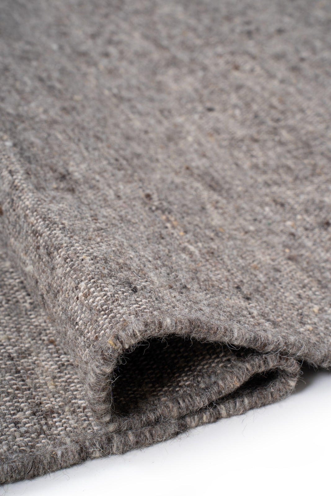 Earthen Essence Grey Wool Rug - additional product view showing the wool rug