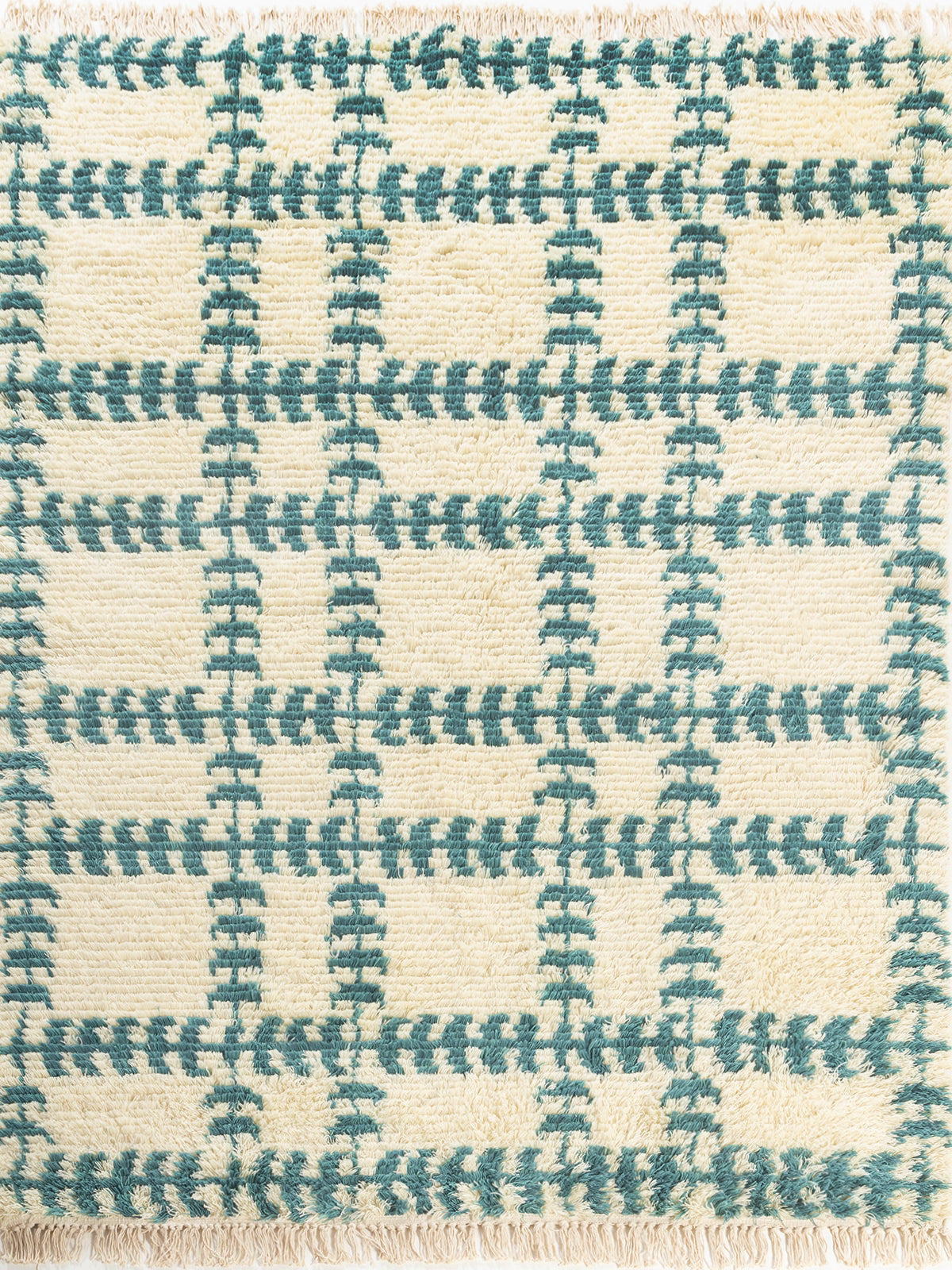 Emerald Weave Wool Rug wool rug in green tones