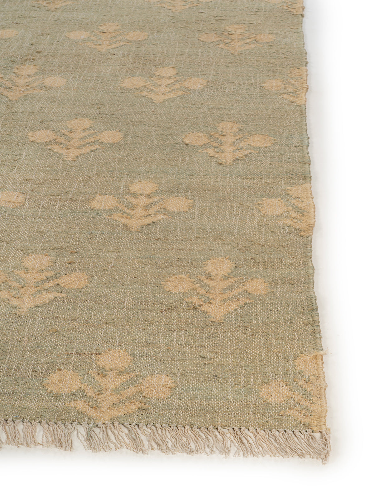 Fern Valley Jute Rug jute rug styled in a living room interior