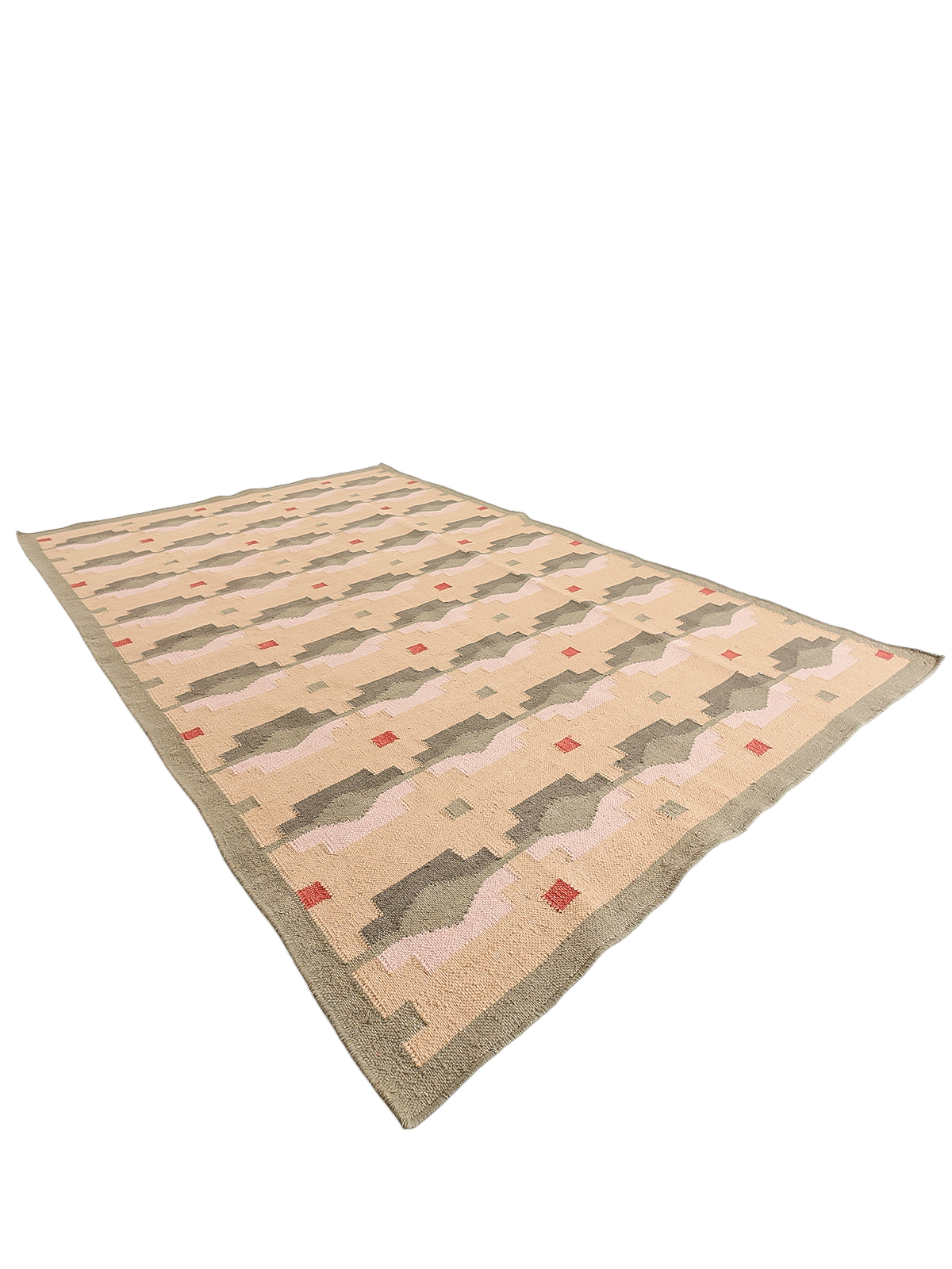 Horizon Flatweave Rug - texture detail showing wool surface