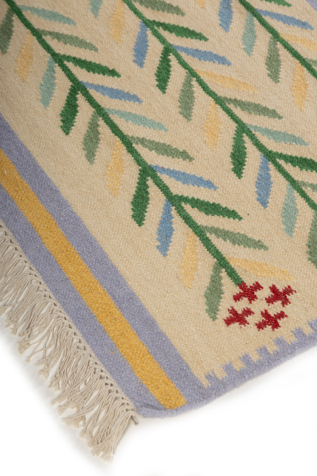 Hushed Grove Rug close-up showing the wool weave and surface texture