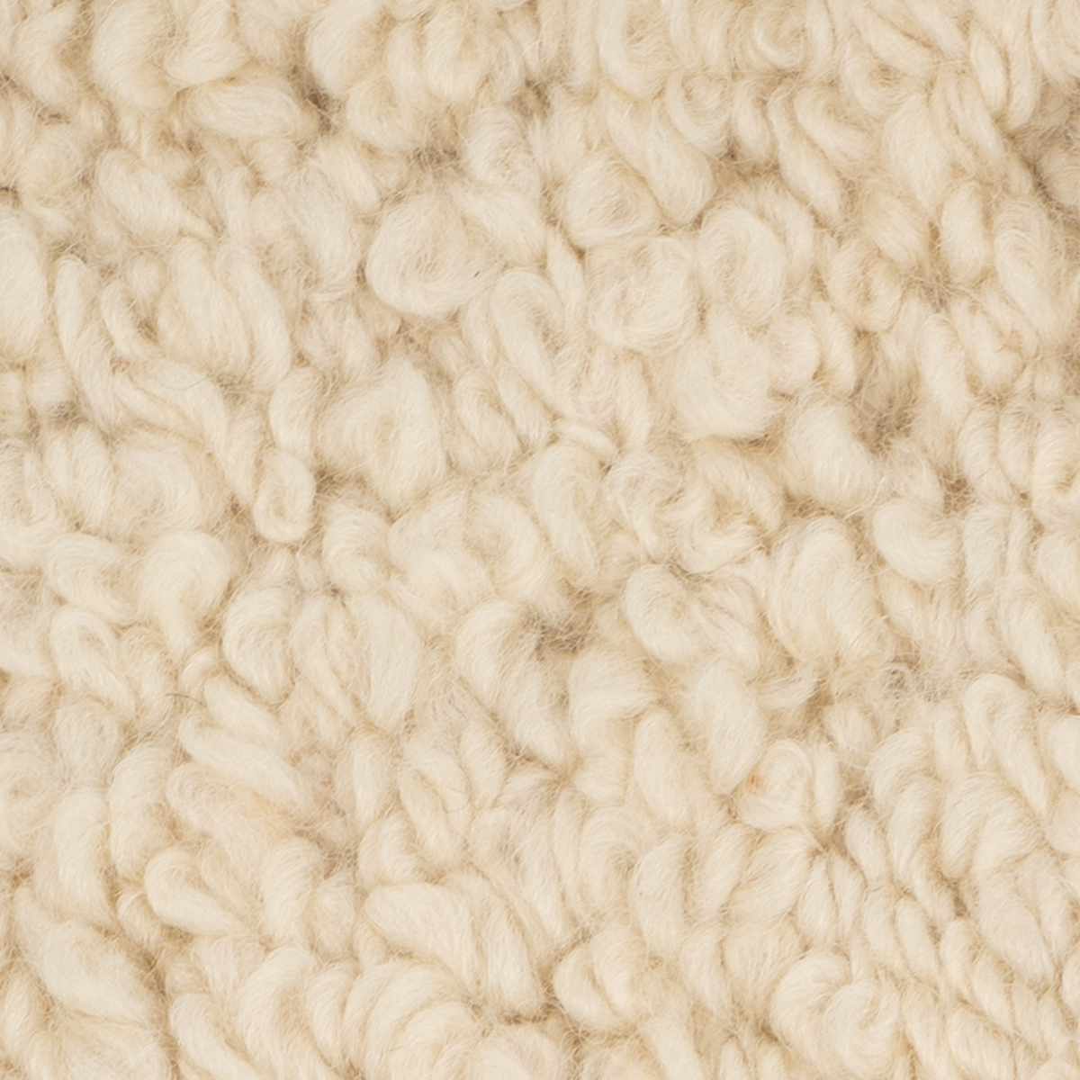 Ivory Boucle close-up showing the boucle yarn weave and surface texture