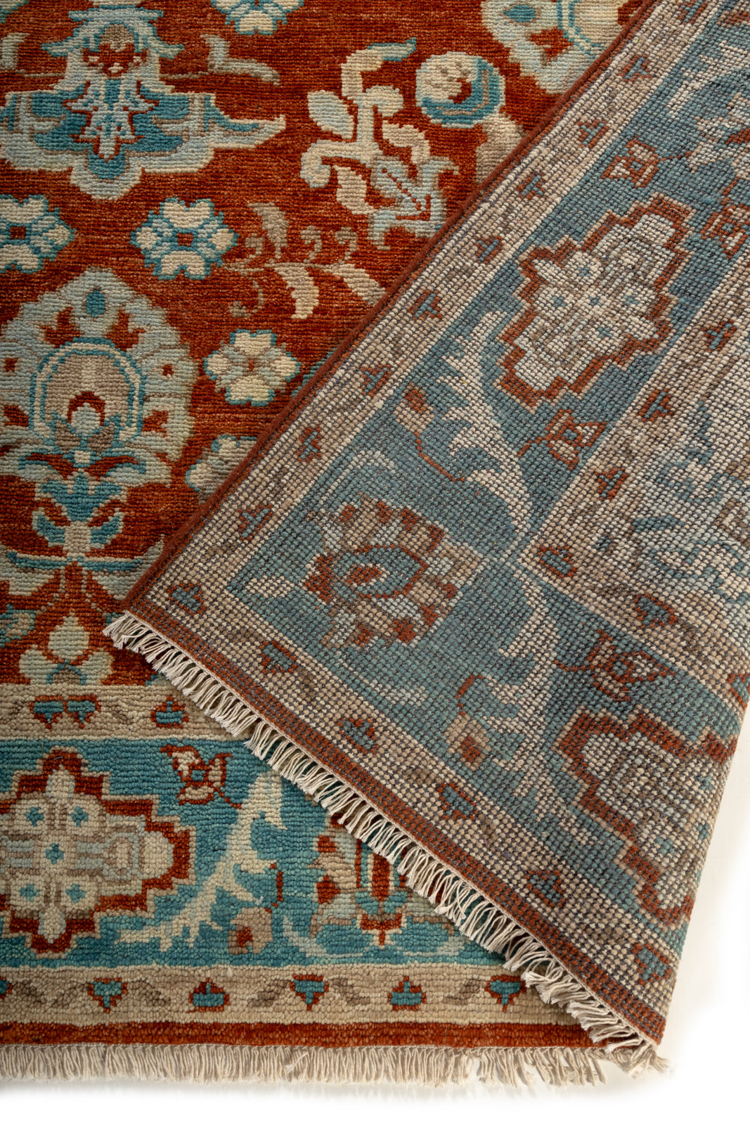 Izmir Serenity Rug detail of the traditional motif in wool