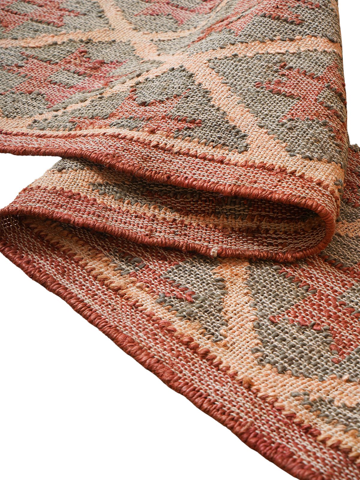 Jute Kilim Ruby Rug - additional product view showing the jute rug
