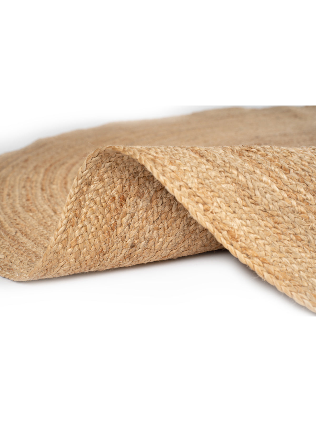 Kabwe round jute rug - additional product view showing the jute rug