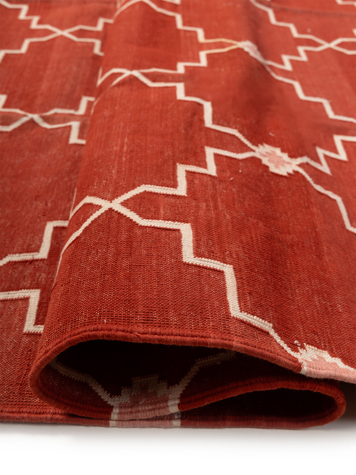 Lattice Haven Rug - additional product view showing the jute rug