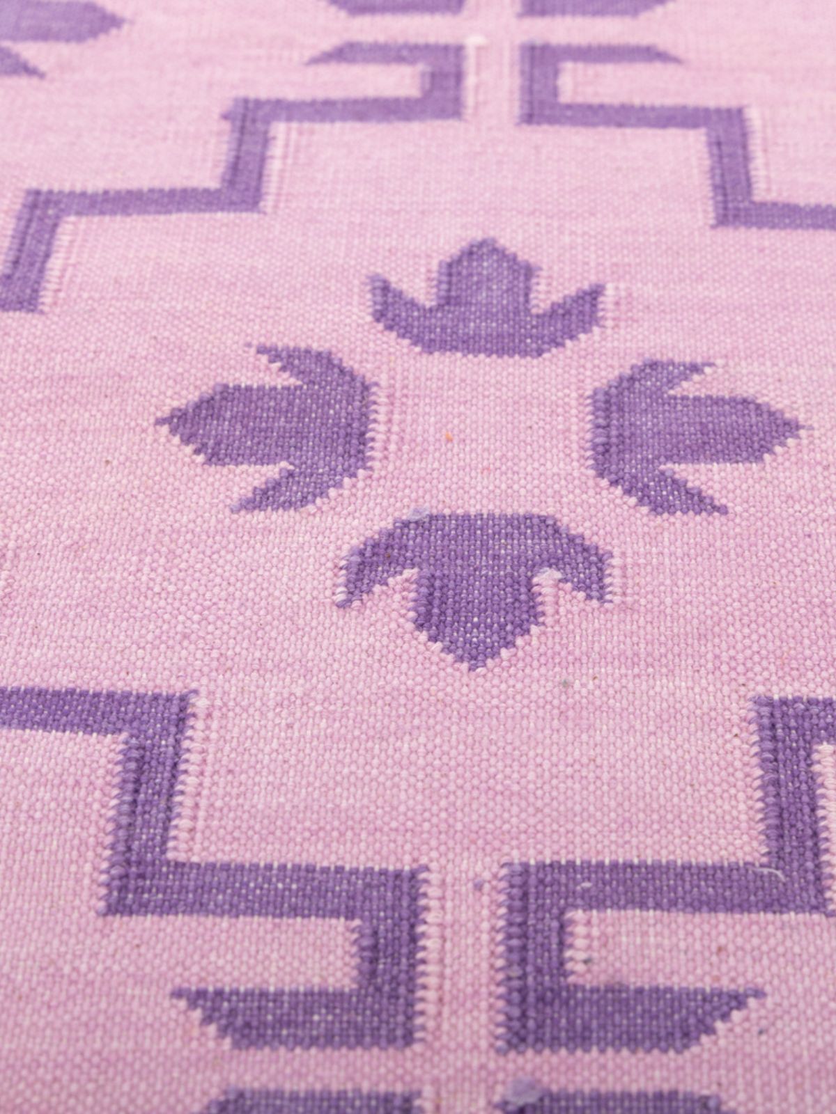 Lilac Majesty - additional product view showing the cotton rug