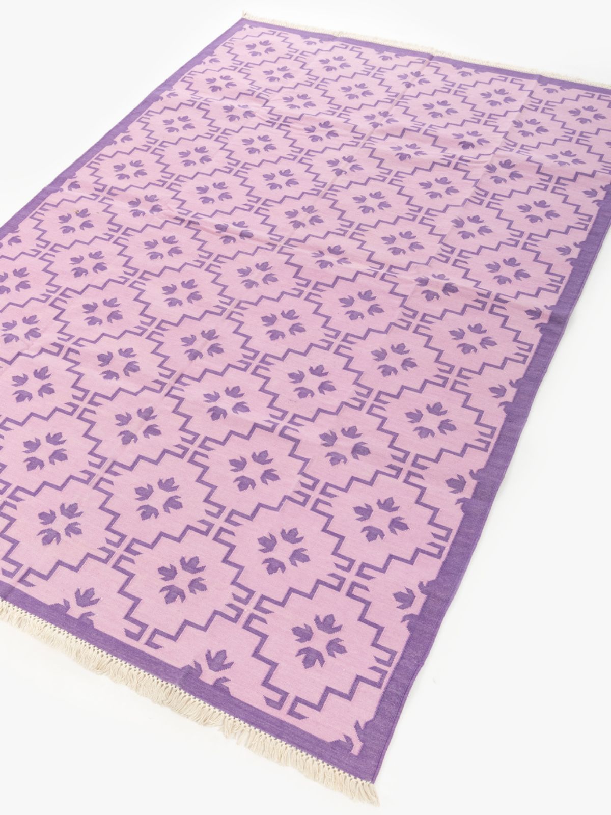Lilac Majesty - additional product view showing the cotton rug