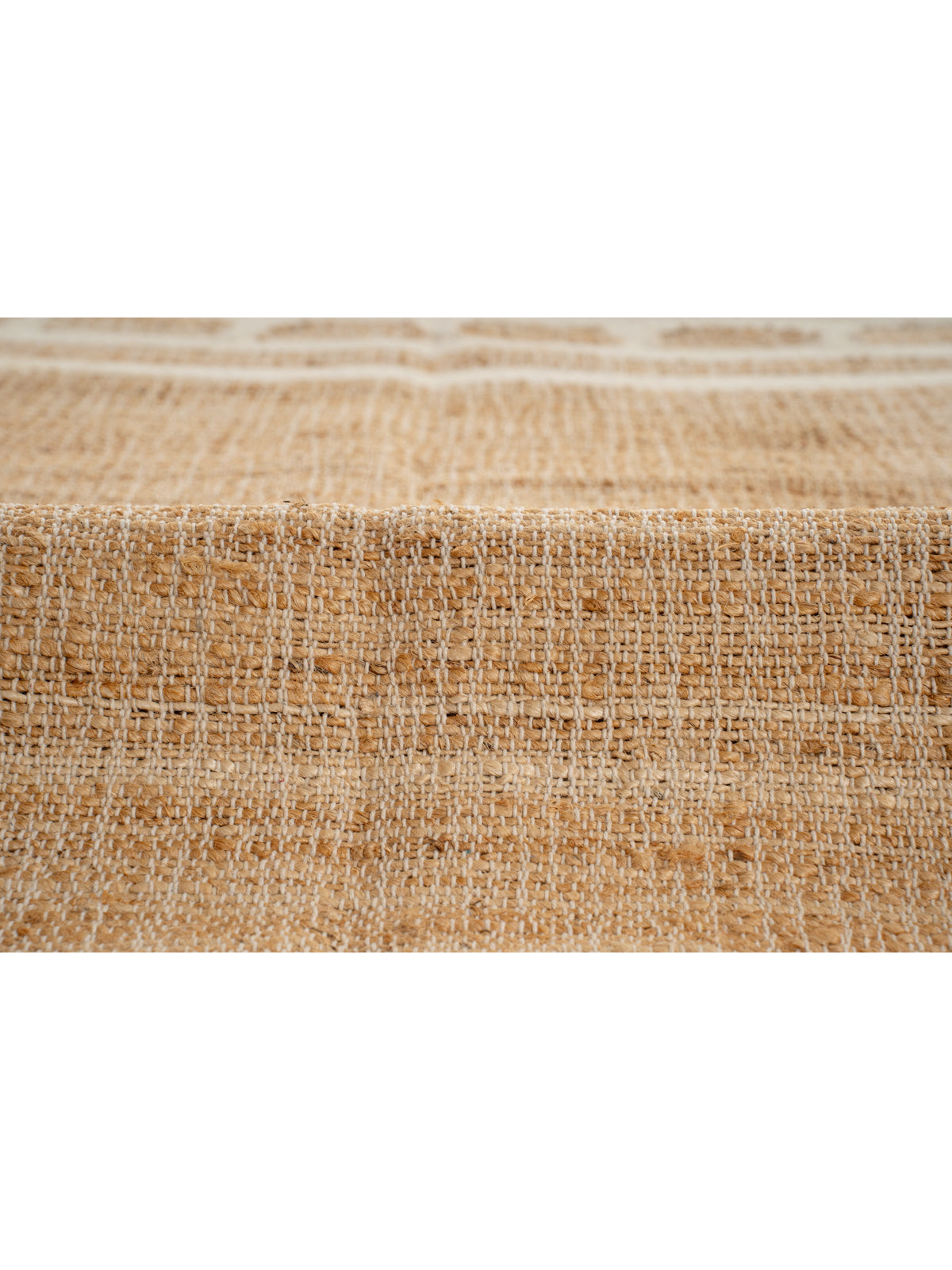 Lira Scalloped Jute Rug-White - additional product view showing the jute rug