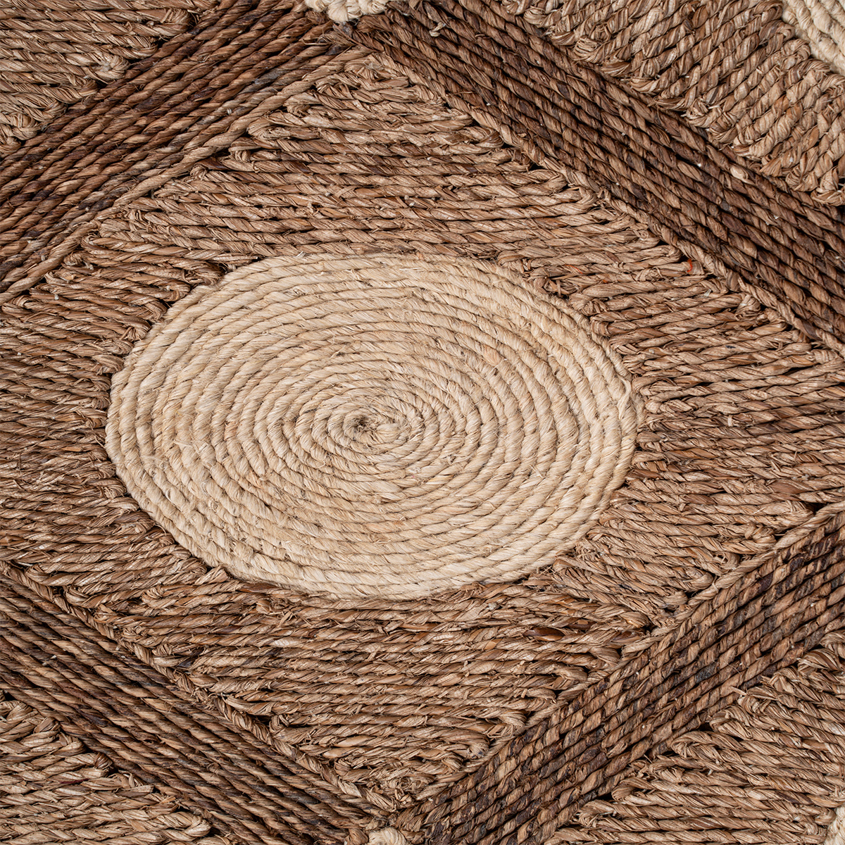 Looma : Amara close-up weave detail showing the mixed fibre surface