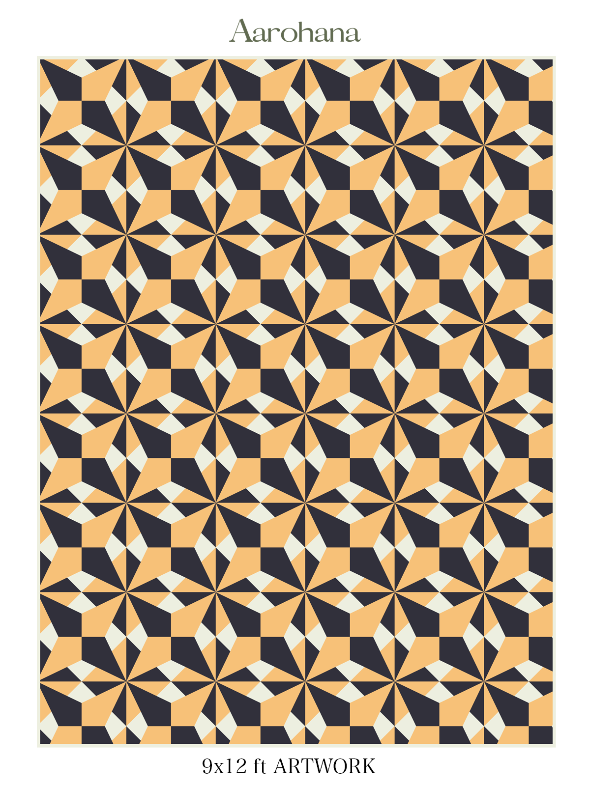 Looma : Bloom detail showing mixed fibre surface and floral texture