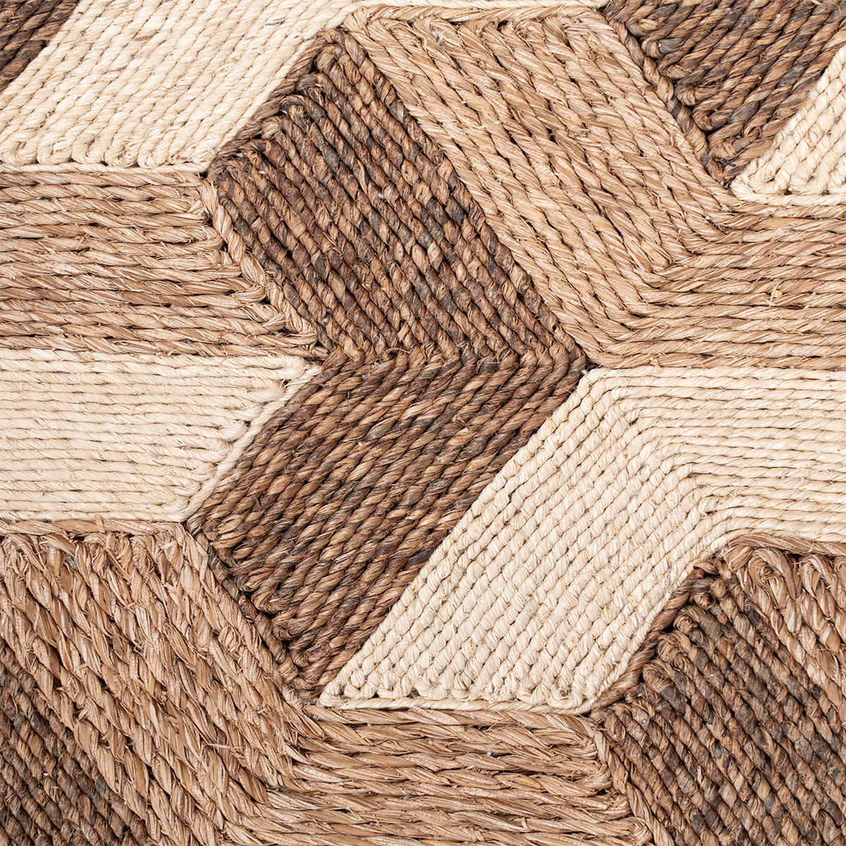 Looma : Ghara close-up weave detail showing the mixed fibre surface